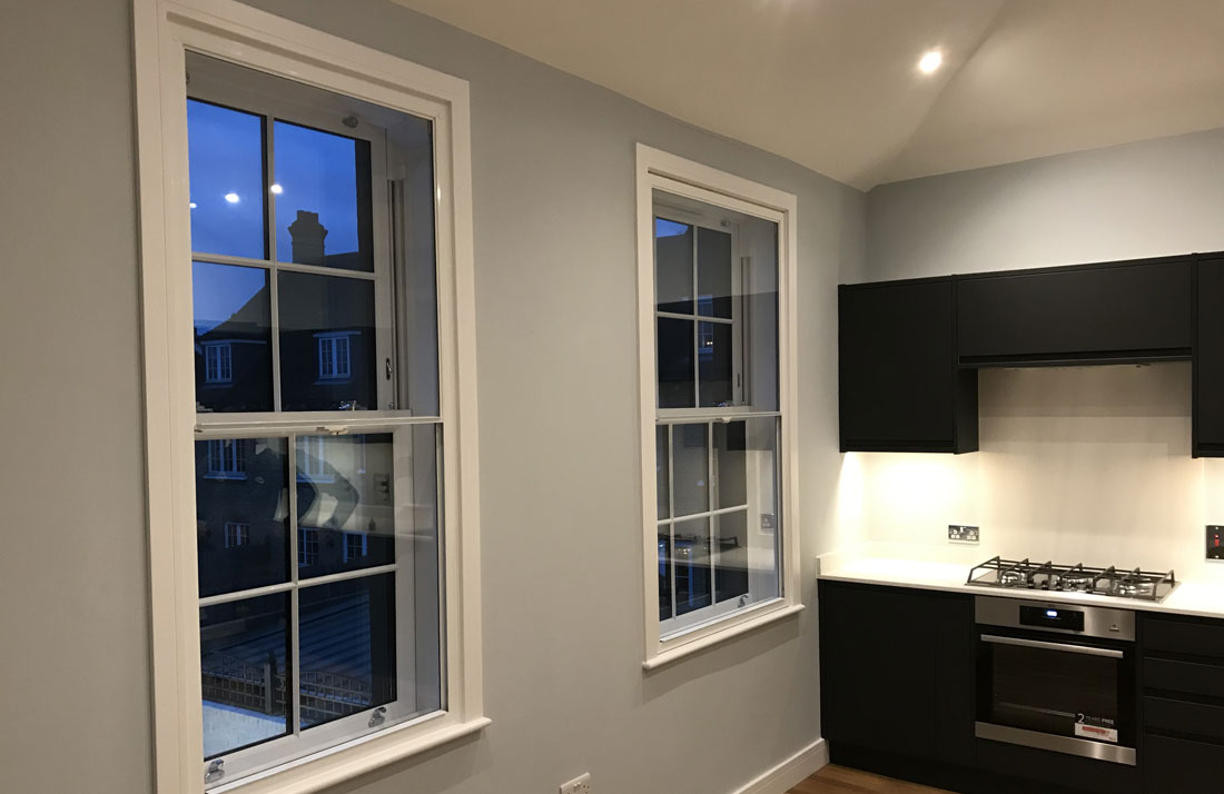 vertical secondary double glazing London